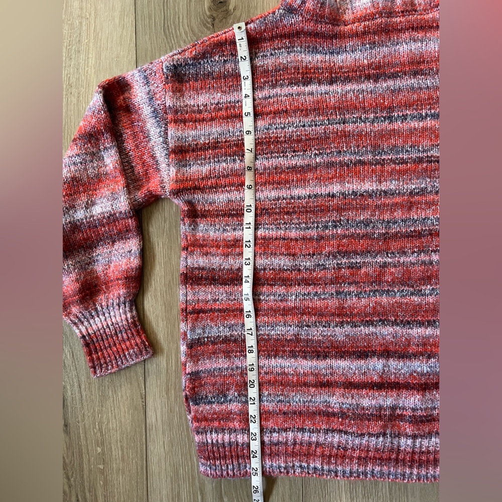 BELLE BOHO by Kim Gravel Rainbow Yarn Turtleneck Sweater EUC - Picture 7 of 10